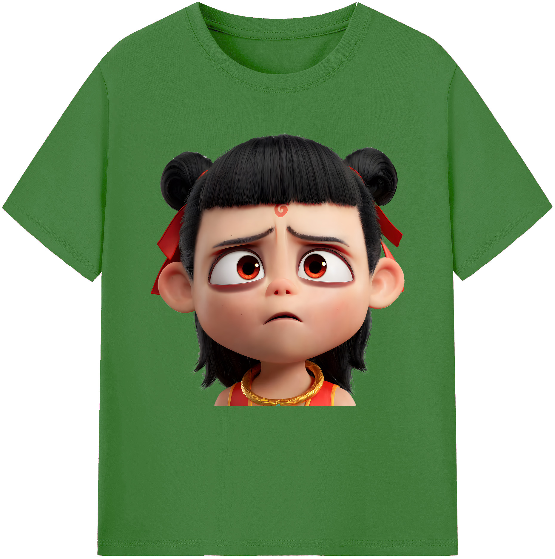（画像用） Ne Zha 2 ナタ 魔童の大暴れ レディースカジュアルプリントTシャツ（綿100％）